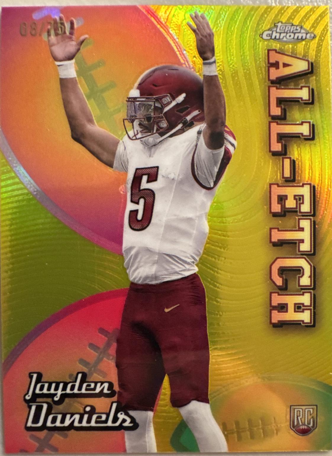 Jayden Daniels [Yellow Refractor] #CAE-JD