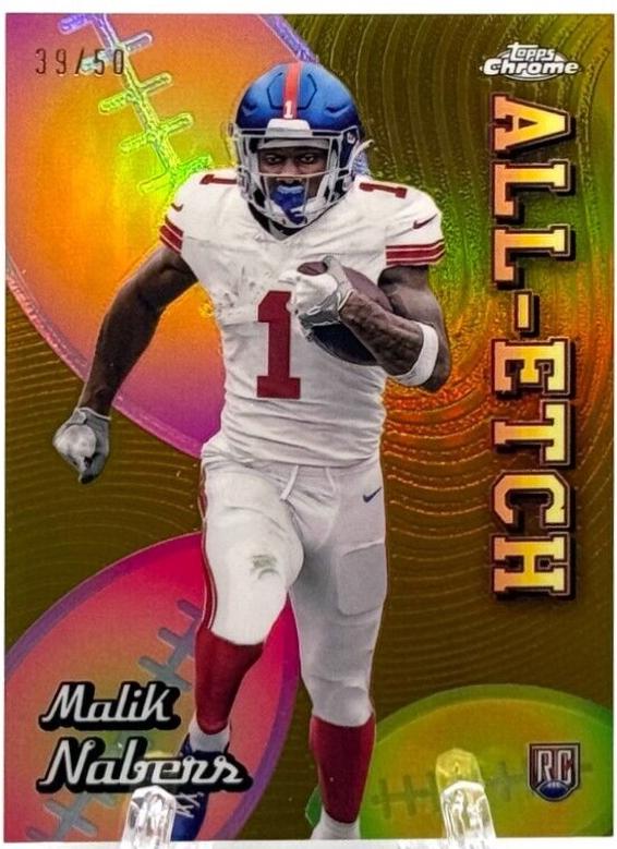 Malik Nabers [Gold Refractor] #CAE-MN