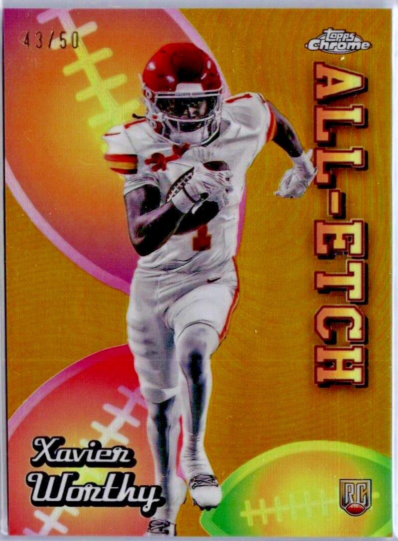 Xavier Worthy [Gold Refractor] #CAE-XW