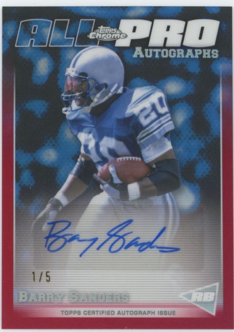 Barry Sanders [Red Refractor] #APA-BS
