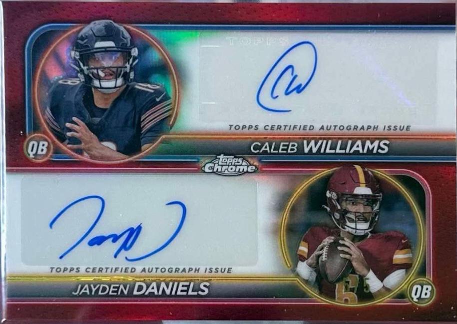 Jayden Daniels / Caleb Williams [Red Refractor] #DA-QB