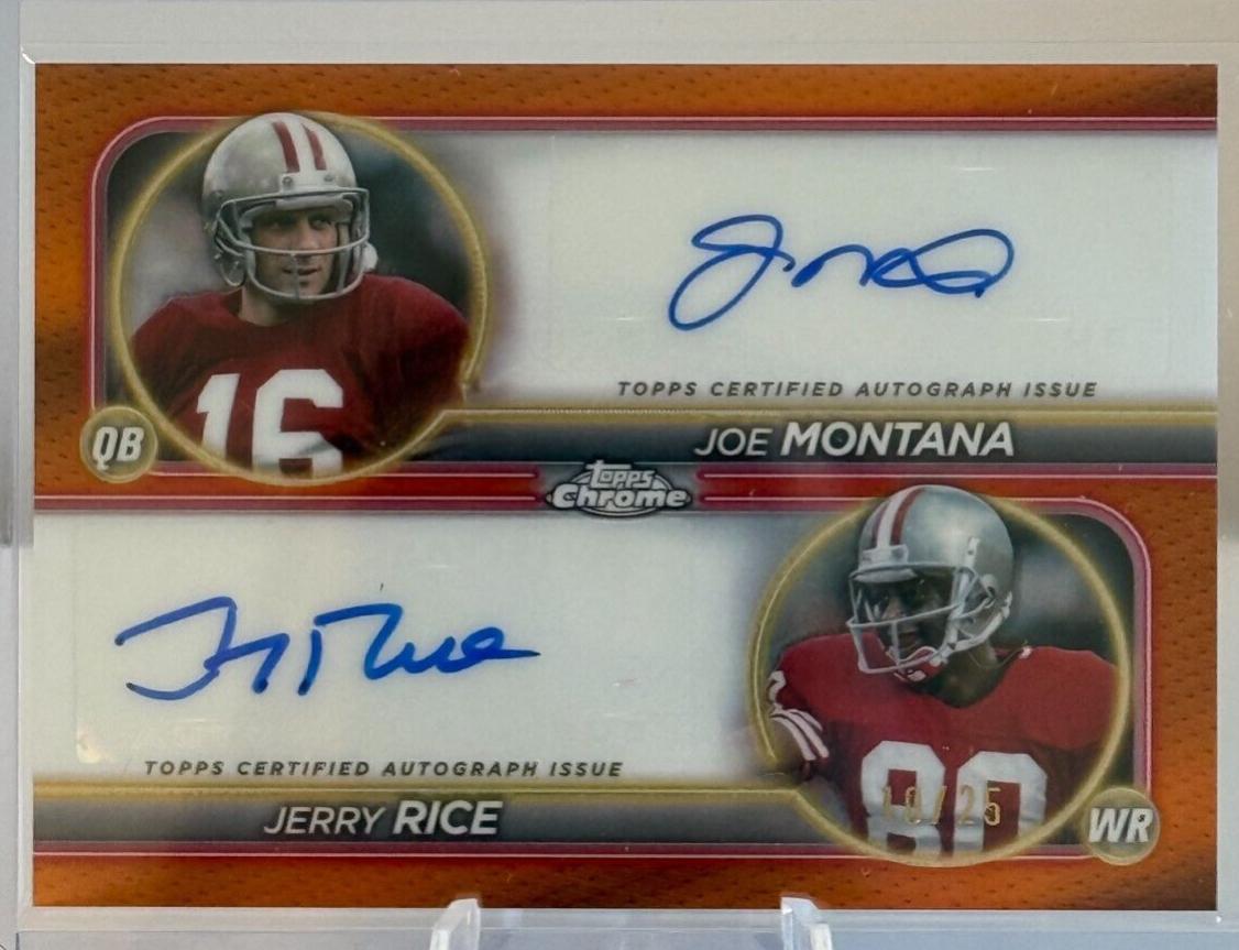 Jerry Rice / Joe Montana [Orange Refractor] #DA-SF