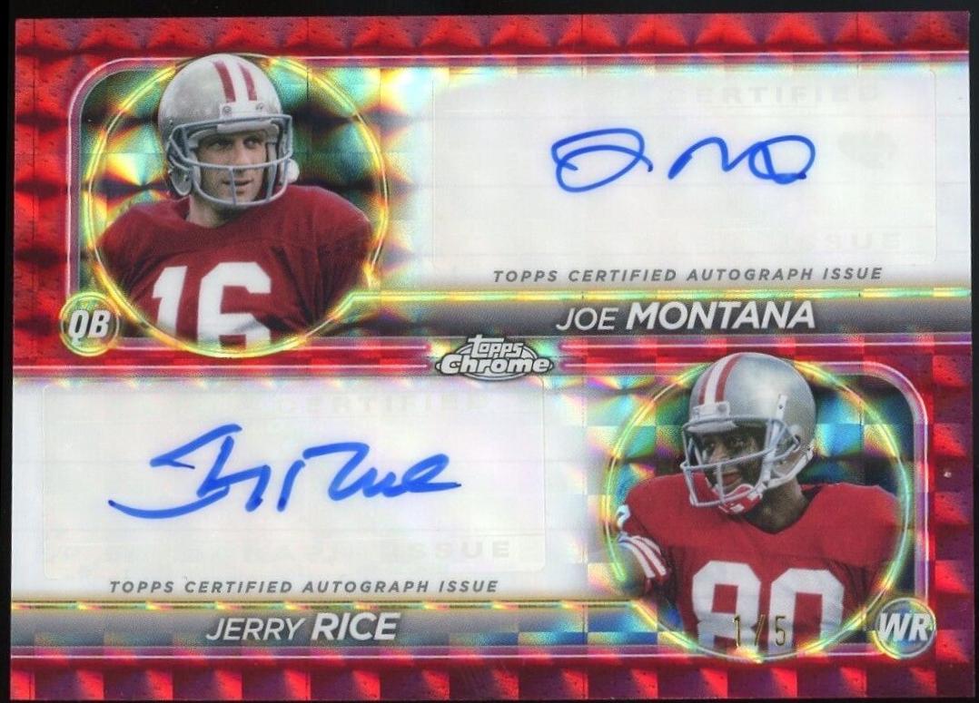 Jerry Rice / Joe Montana [Red Refractor] #DA-SF