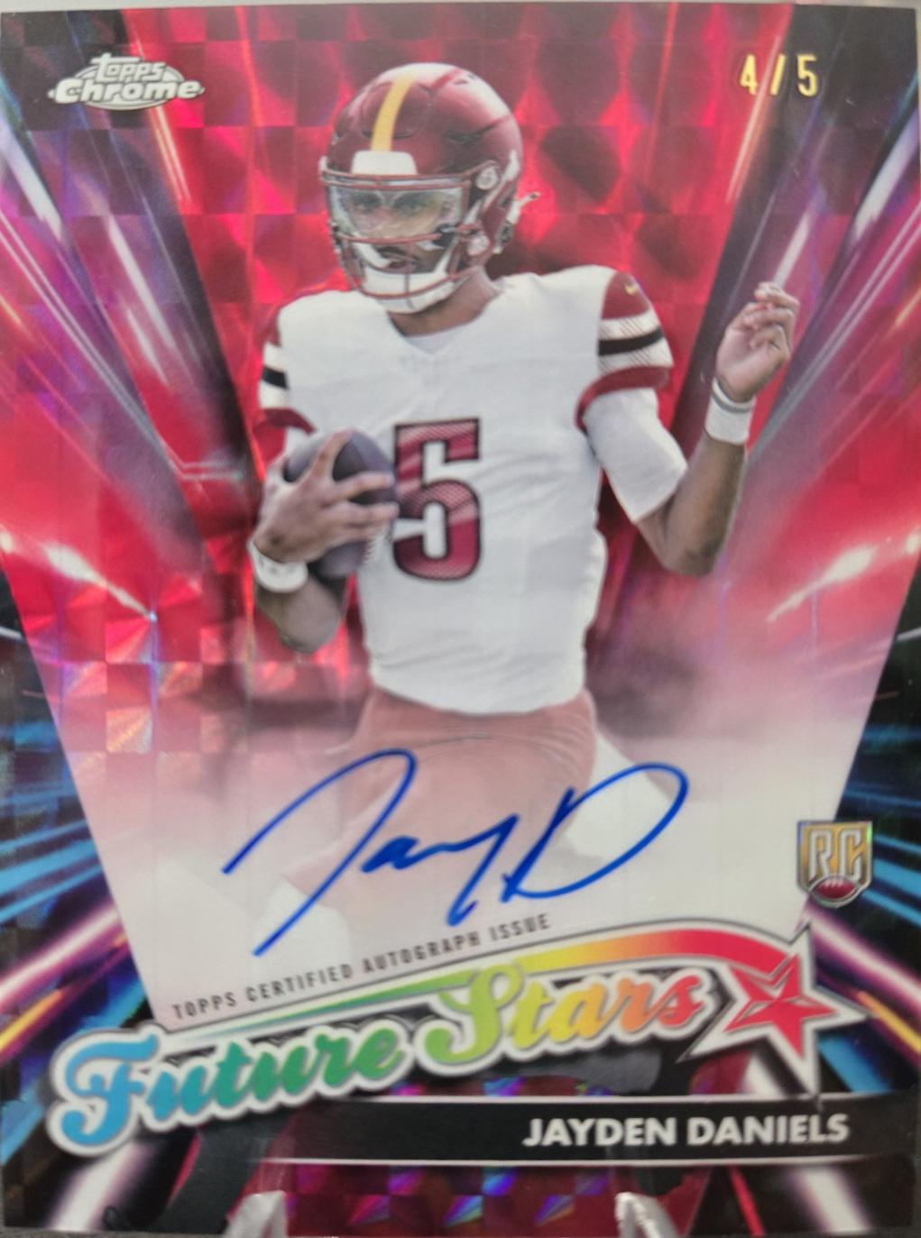 Jayden Daniels [Red Refractor] #FSA-JD