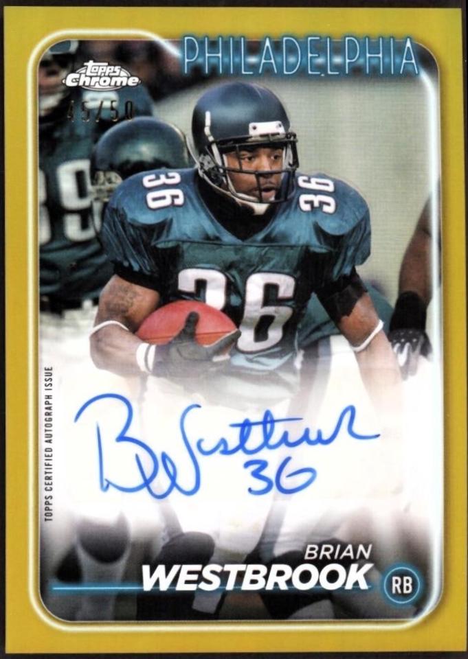 Brian Westbrook [Gold Refractor] #CLA-BW