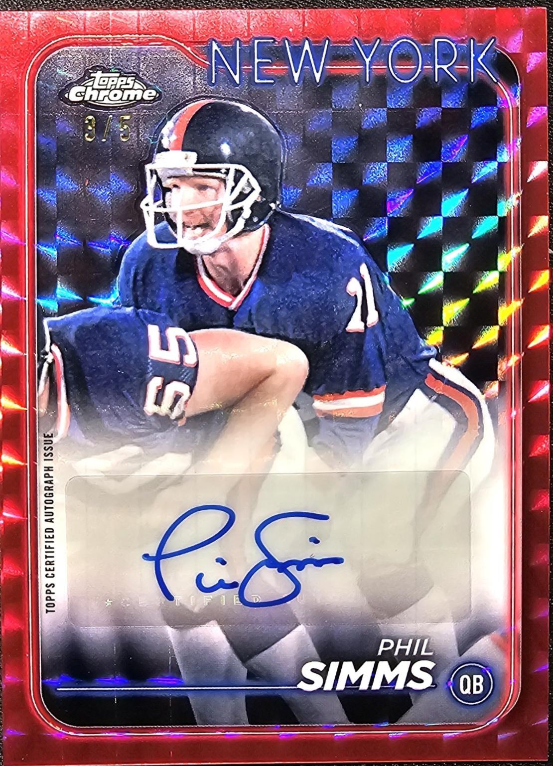 Phil Simms [Red Refractor] #CLA-PS