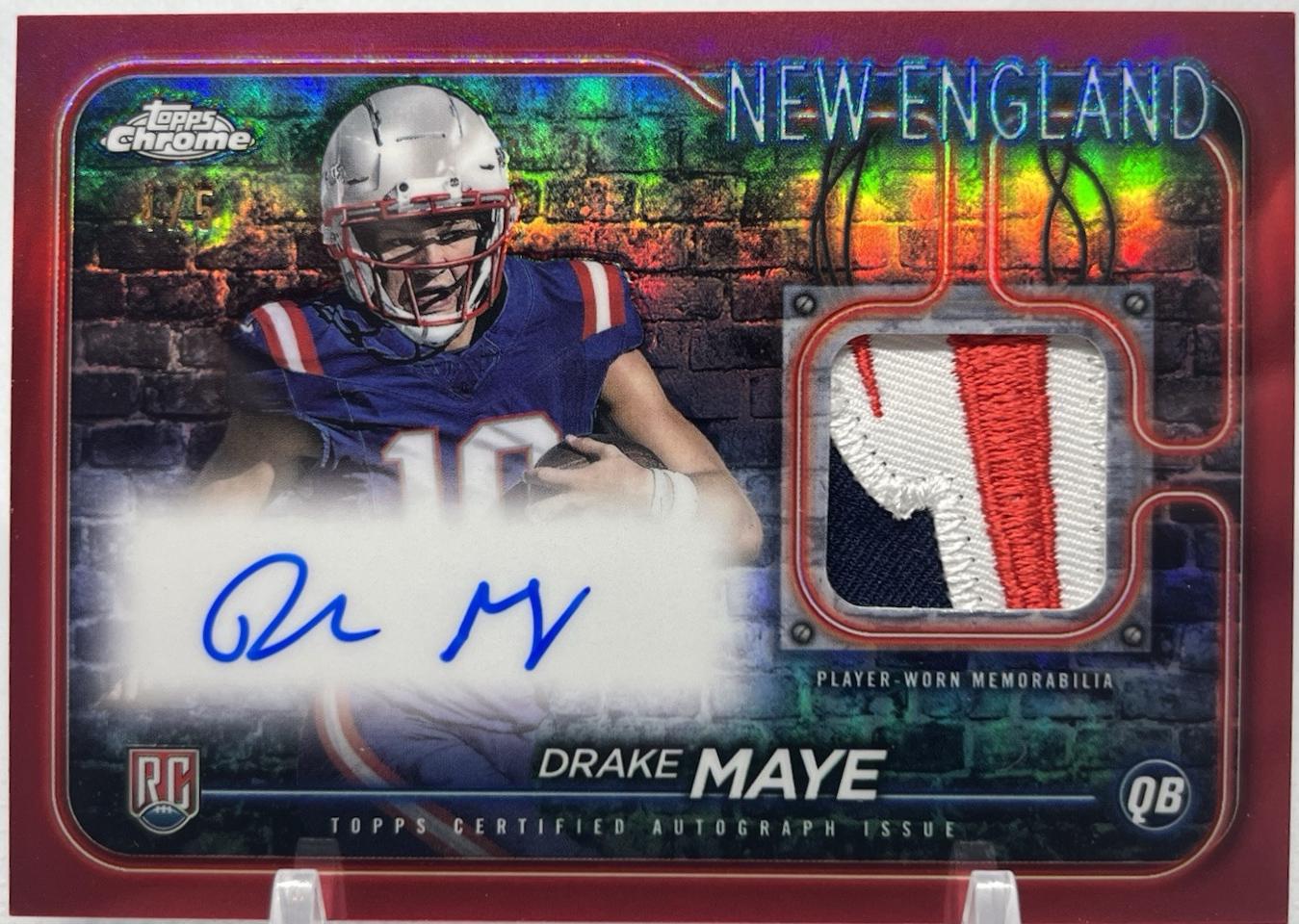 Drake Maye [Red] #CPA-DM