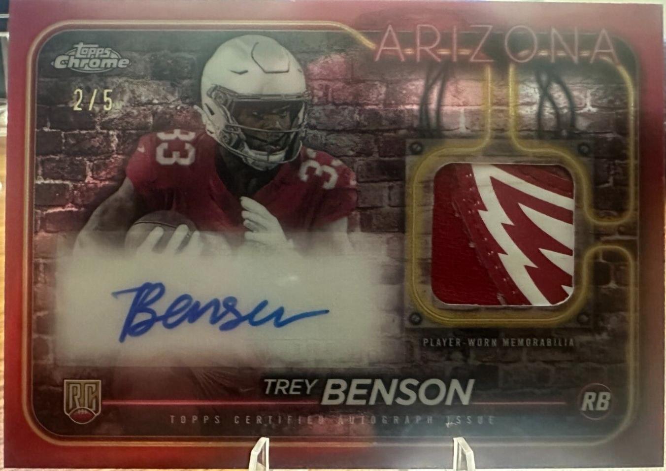 Trey Benson [Red] #CPA-TB