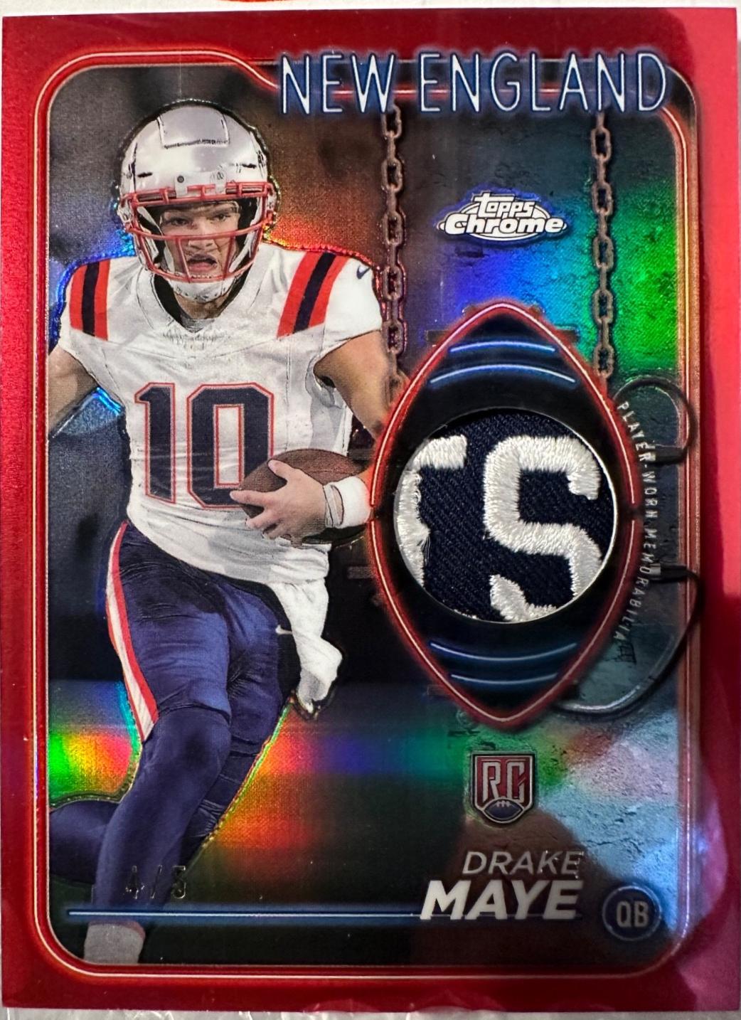 Drake Maye [Red Refractor] #CRR-DM