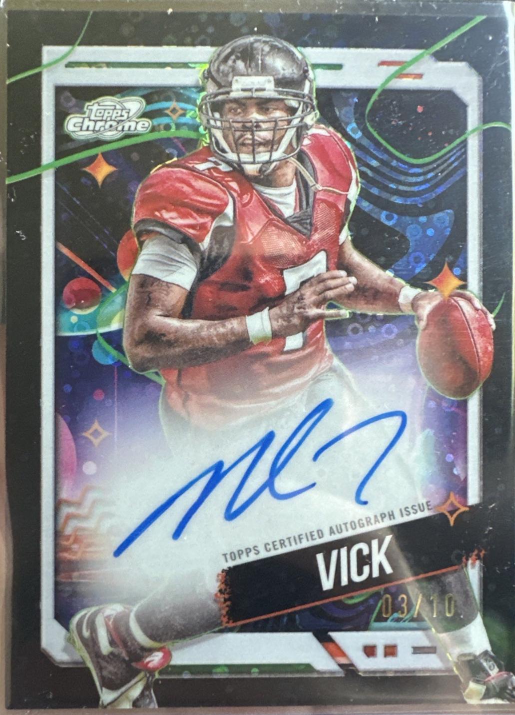 Michael Vick [Black Eclipse Refractor] #CCA-MV