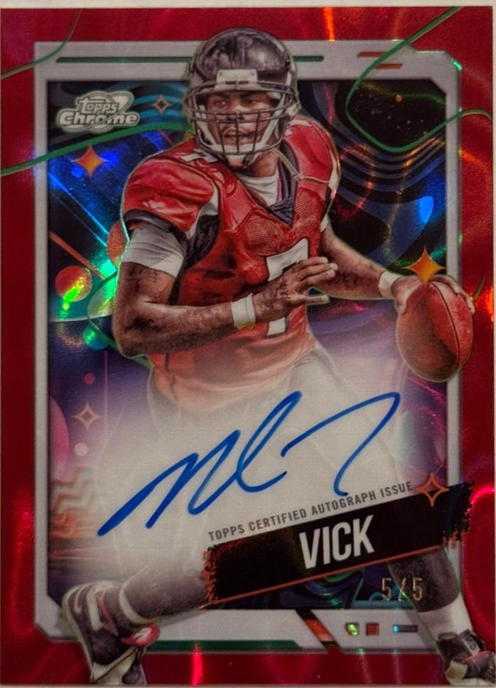 Michael Vick [Red Flare Refractor] #CCA-MV