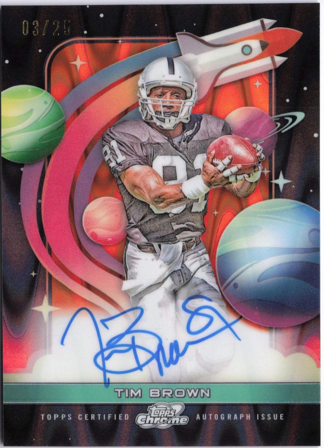 Tim Brown [Orange Galactic Refractor] #FFS-TBR