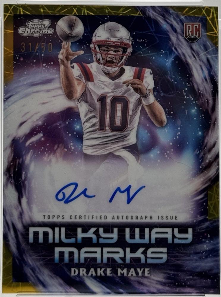 Drake Maye [Gold Interstellar Refractor] #MWM-DMA