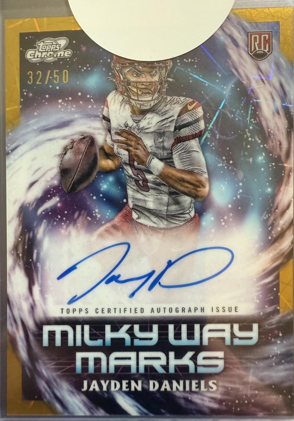Jayden Daniels [Gold Interstellar Refractor] #MWM-JD