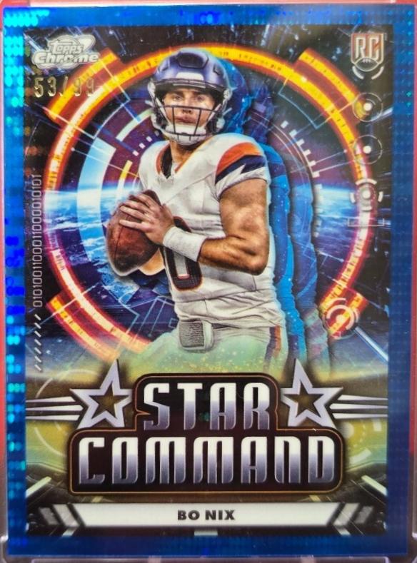 Bo Nix [Blue Moon Refractor] #SC-7