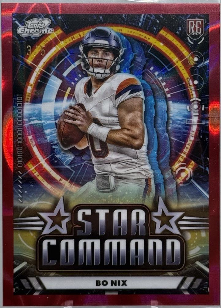 Bo Nix [Red Flare Refractor] #SC-7