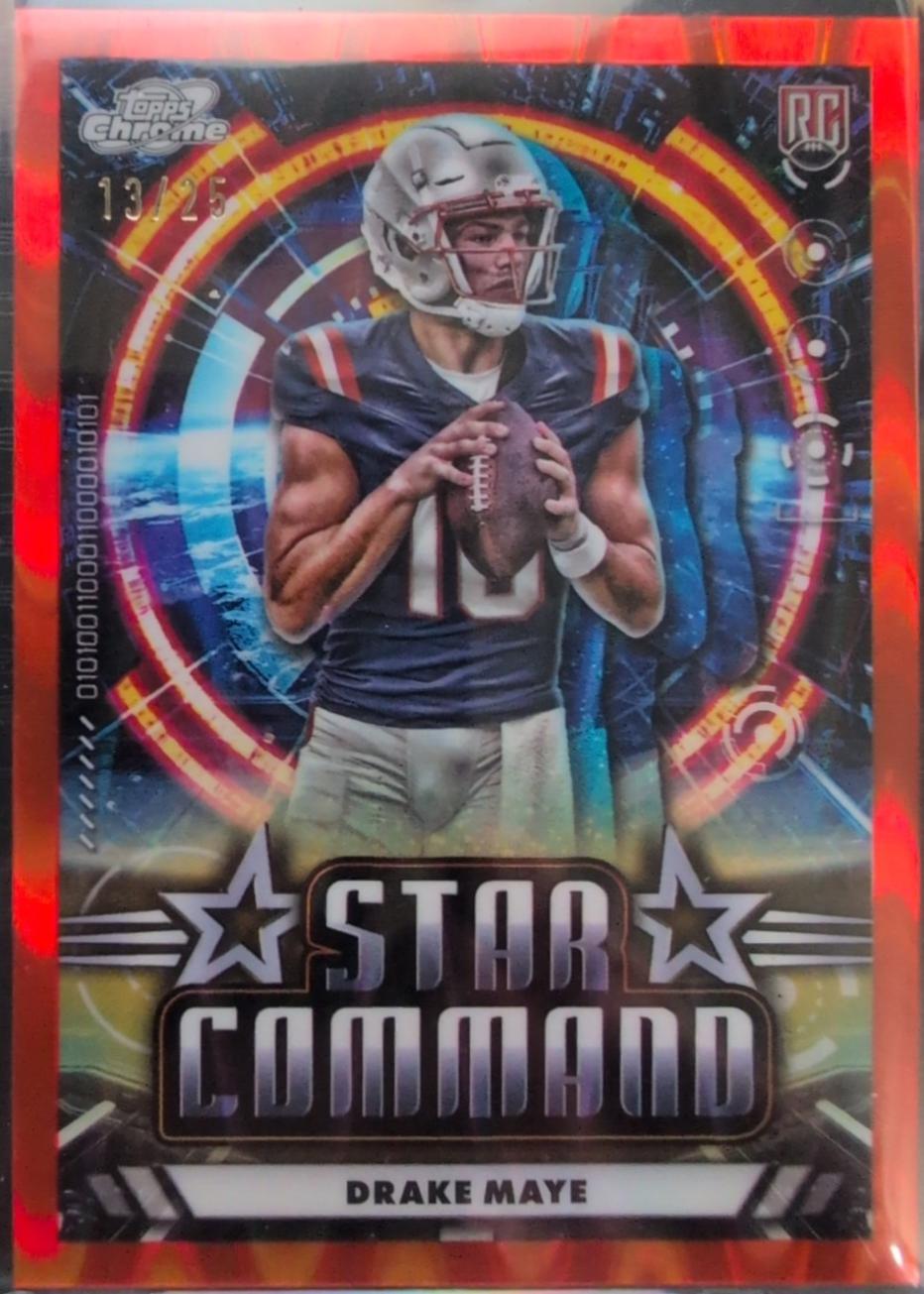 Drake Maye [Orange Galactic Refractor] #SC-17