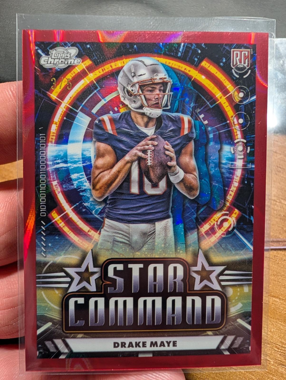 Drake Maye [Red Flare Refractor] #SC-17