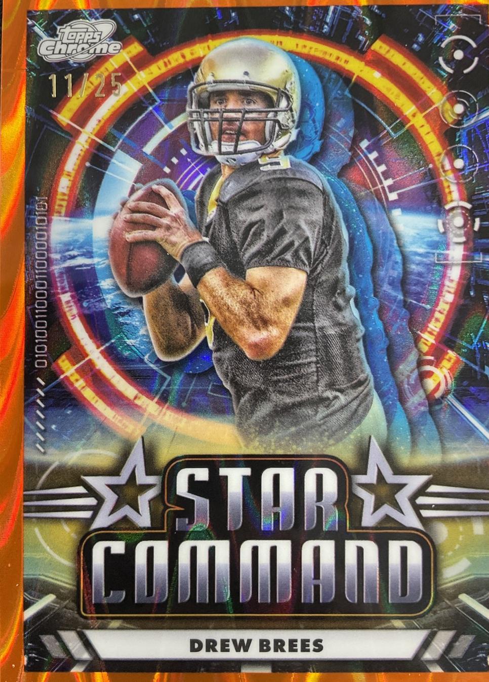 Drew Brees [Orange Galactic Refractor] #SC-18