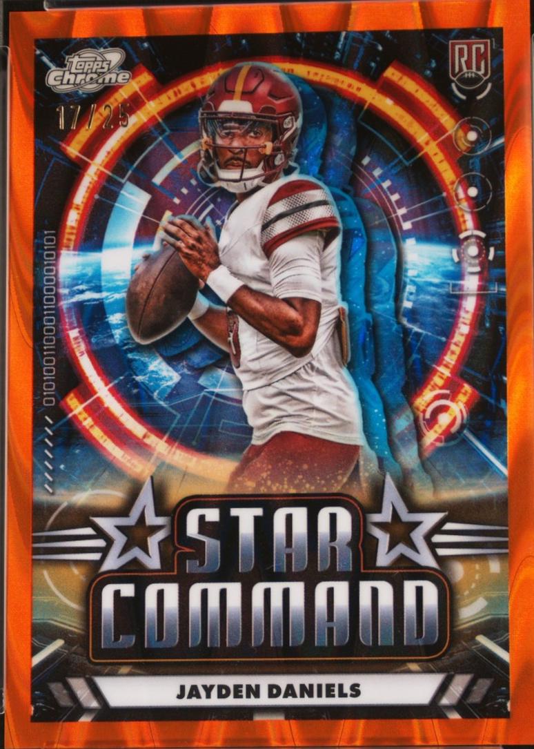 Jayden Daniels [Orange Galactic Refractor] #SC-25