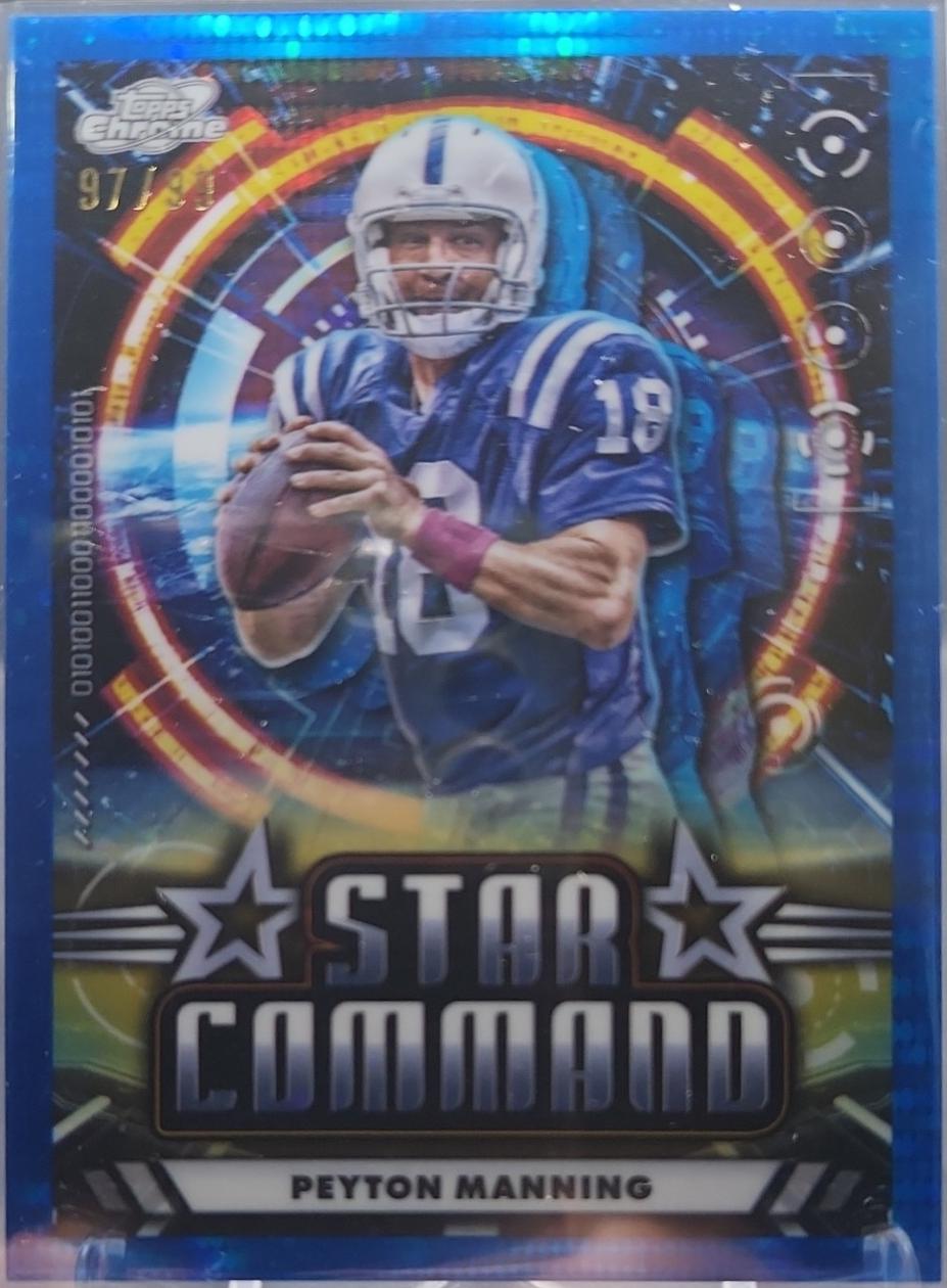 Peyton Manning [Blue Moon Refractor] #SC-13