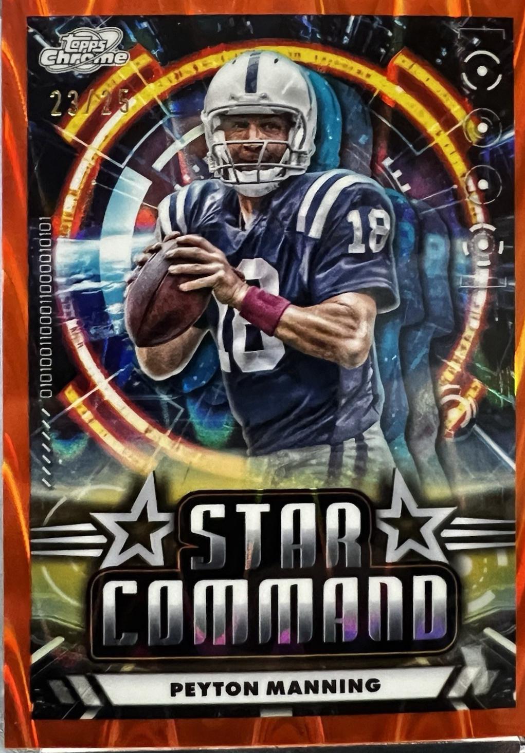 Peyton Manning [Orange Galactic Refractor] #SC-13