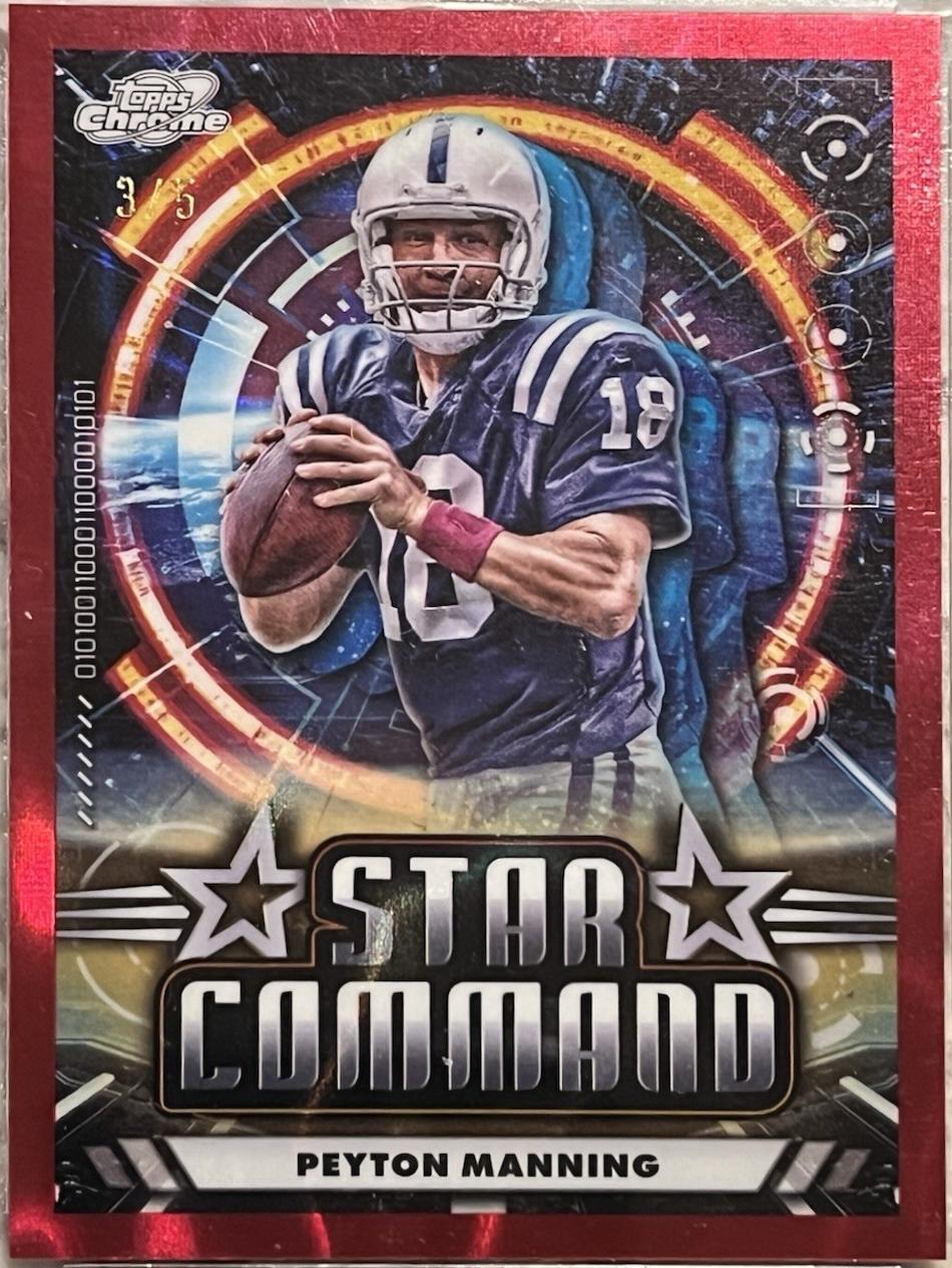 Peyton Manning [Red Flare Refractor] #SC-13