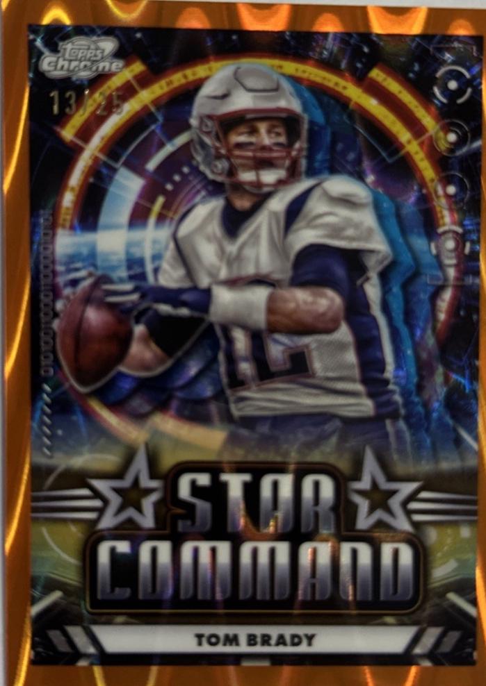 Tom Brady [Orange Galactic Refractor] #SC-16