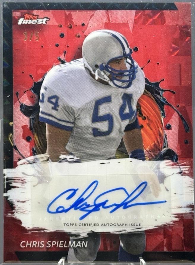 Chris Spielman [Red Geometric Refractor] #FA-CS