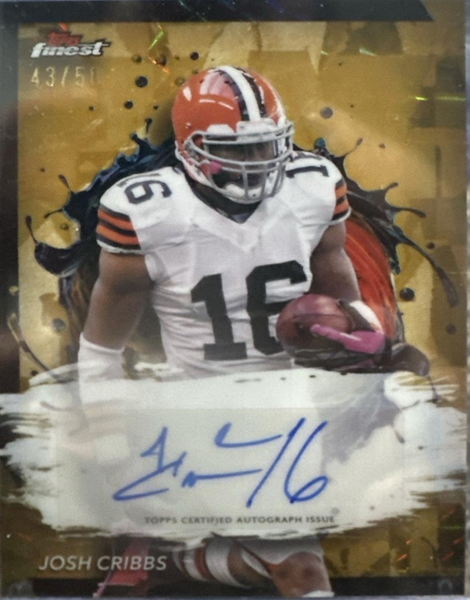 Josh Cribbs [Gold Refractor] #FA-JC