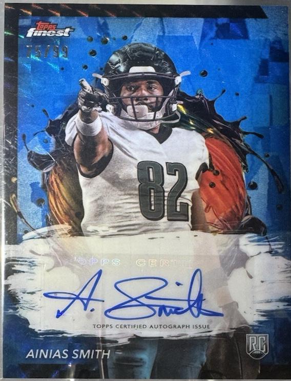 Troy Smith [Blue Checkerboard Refractor] #FA-TS