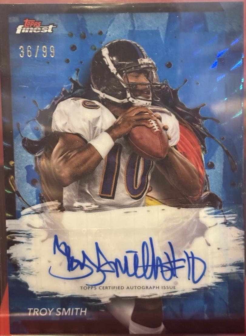 Troy Smith [Blue Geometric Refractor] #FA-TS