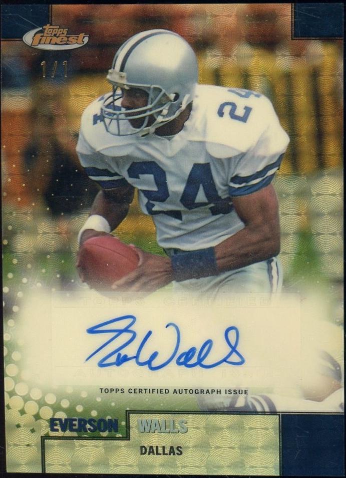 Everson Walls [Superfractor] #FBA-EW