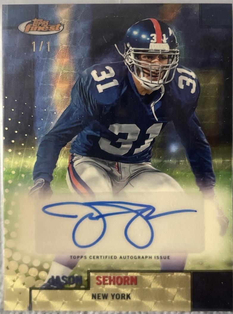 Jason Sehorn [Superfractor] #FBA-JS