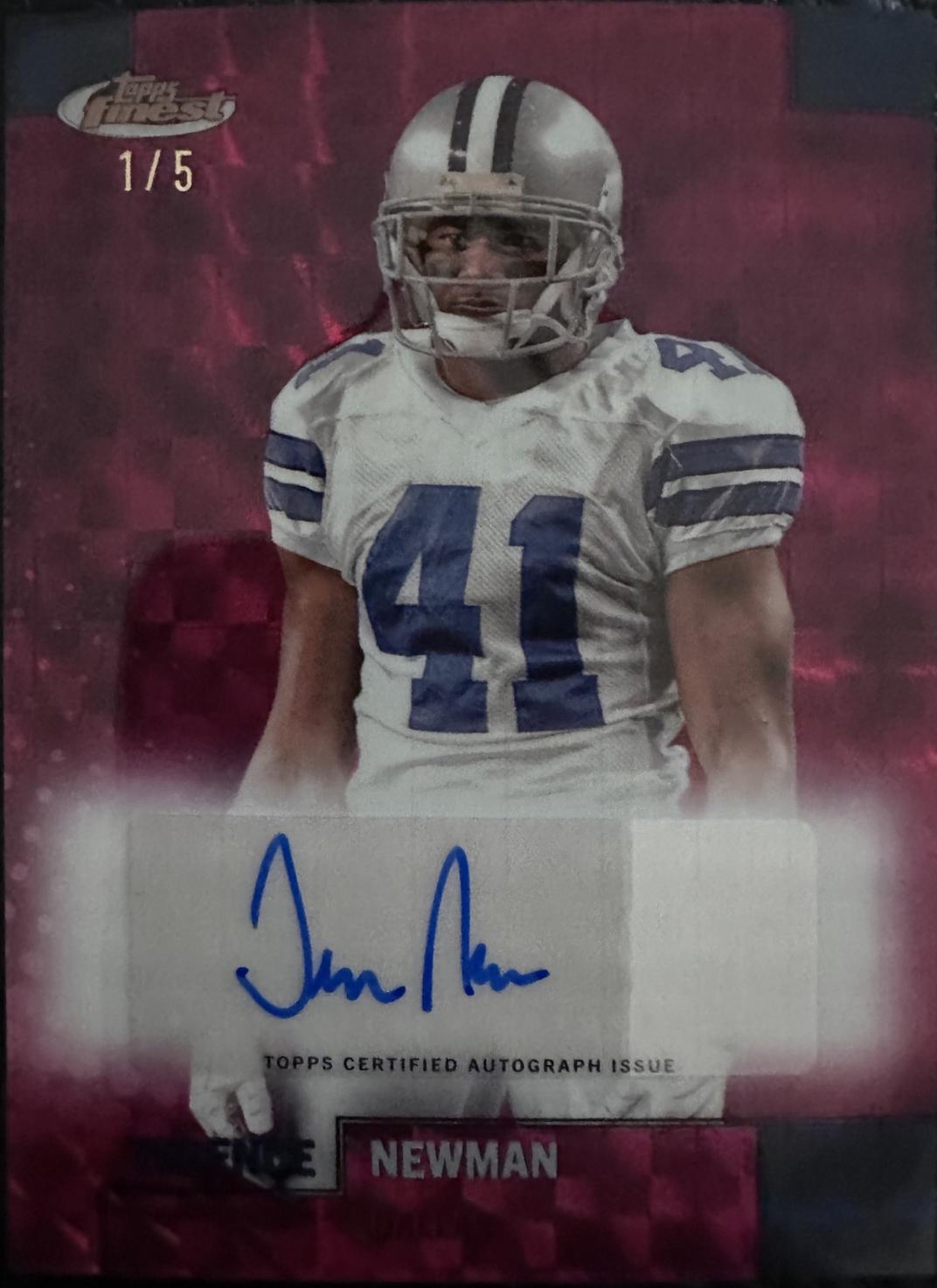 Terence Newman [Red Refractor] #FBA-TN
