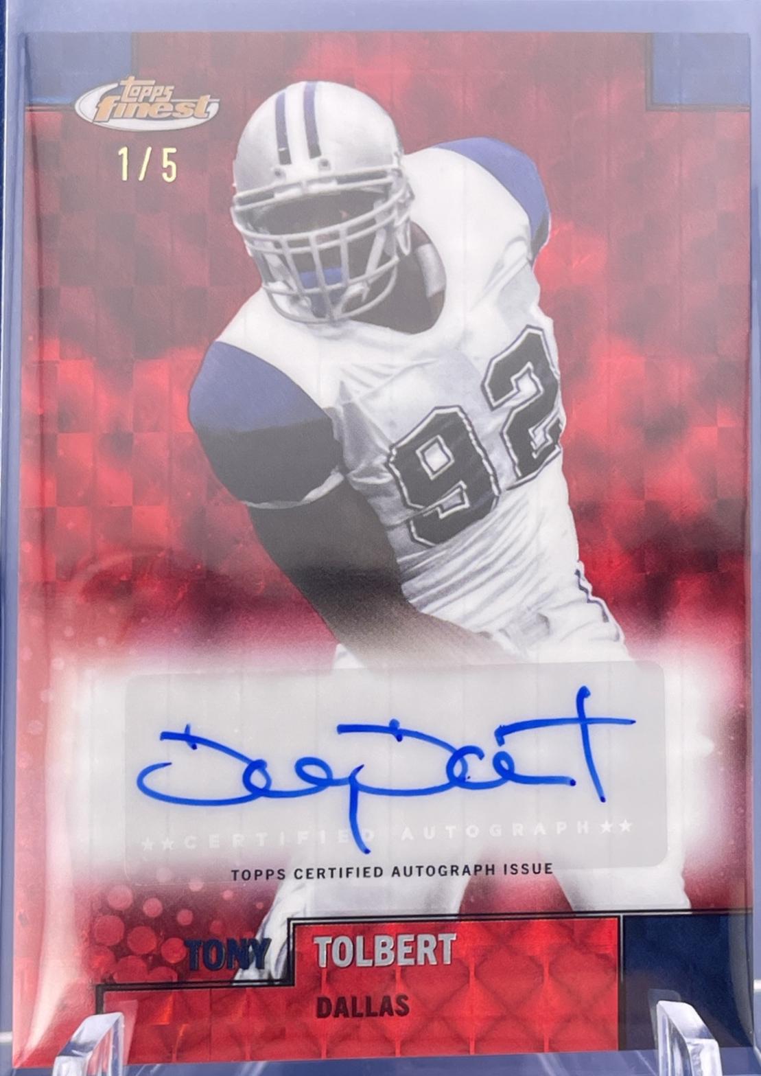Tony Tolbert [Red Geometric Refractor] #FBA-TTO