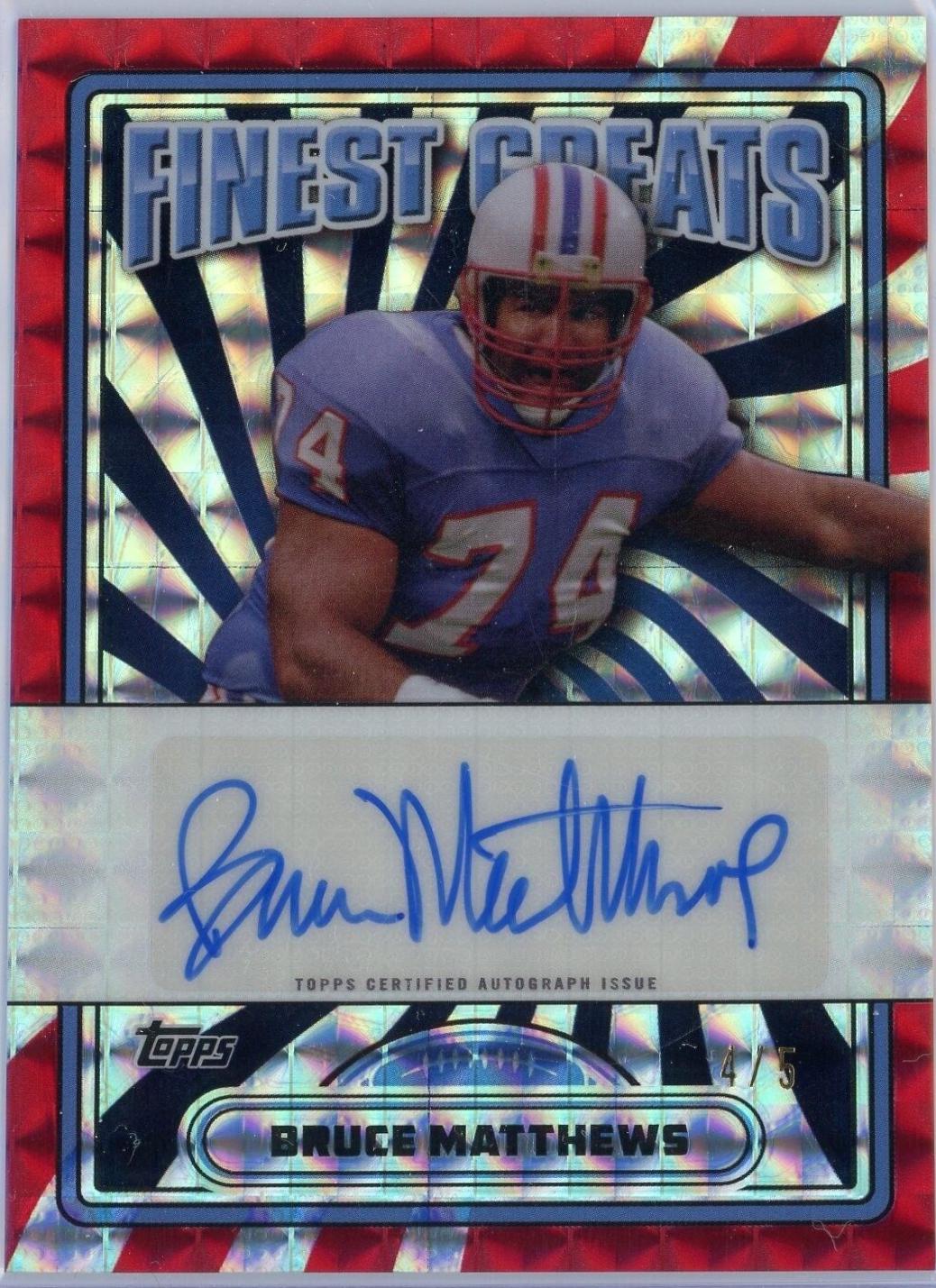 Bruce Matthews [Red Refractor] #FG-BM