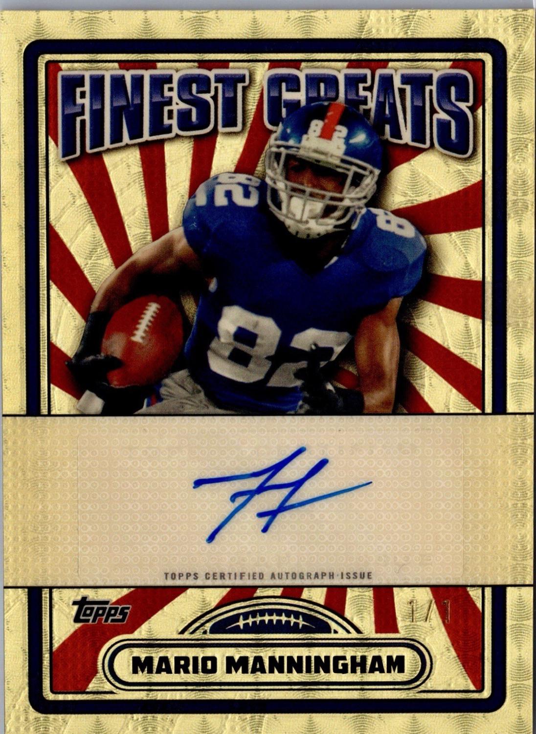 Mario Manningham [Superfractor] #FG-MM