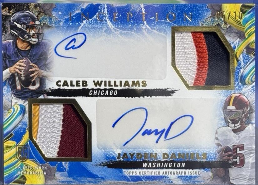 Caleb Williams / Jayden Daniels [Blue] #DRRA-WD
