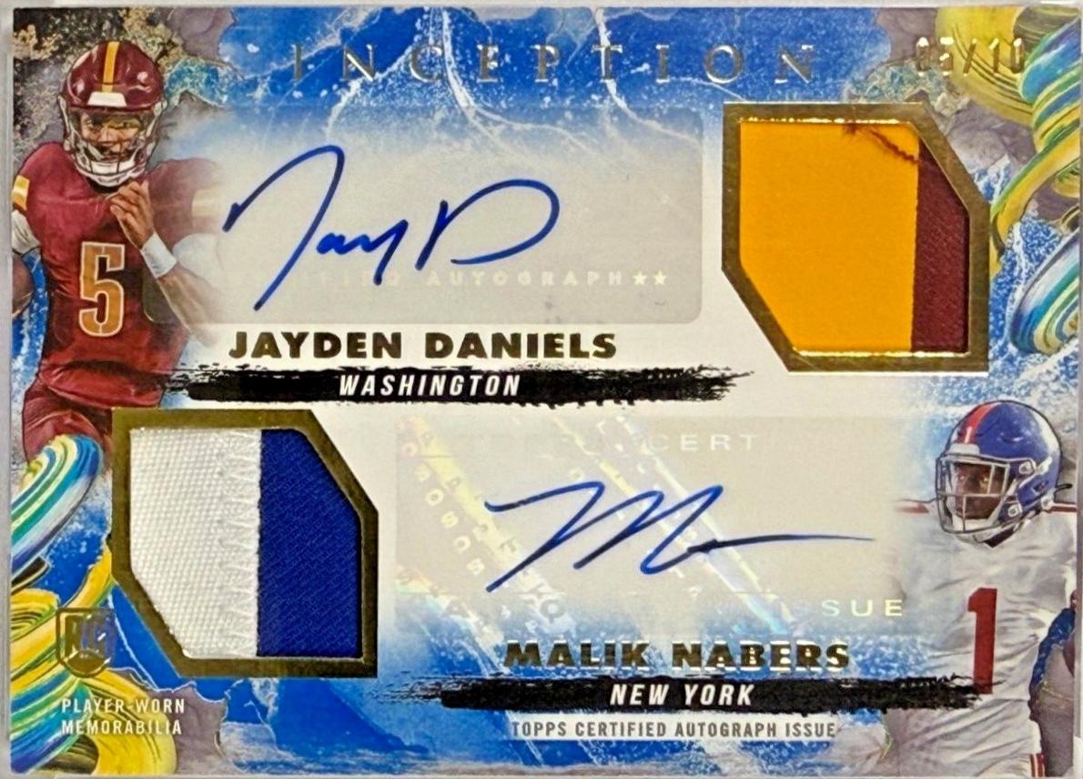 Jayden Daniels / Malik Nabers [Blue] #DRRA-DN
