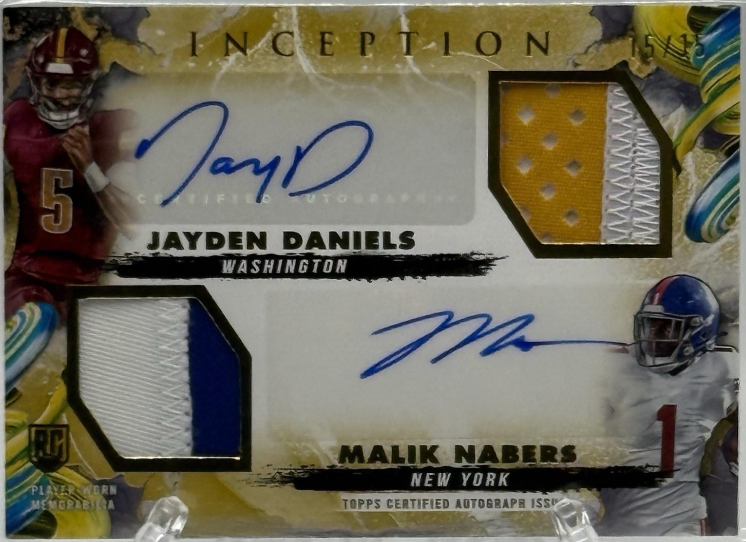 Jayden Daniels / Malik Nabers [Gold] #DRRA-DN