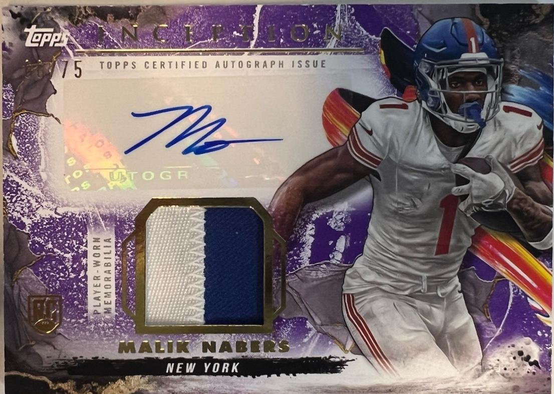 Malik Nabers [Purple] #PPA-MN