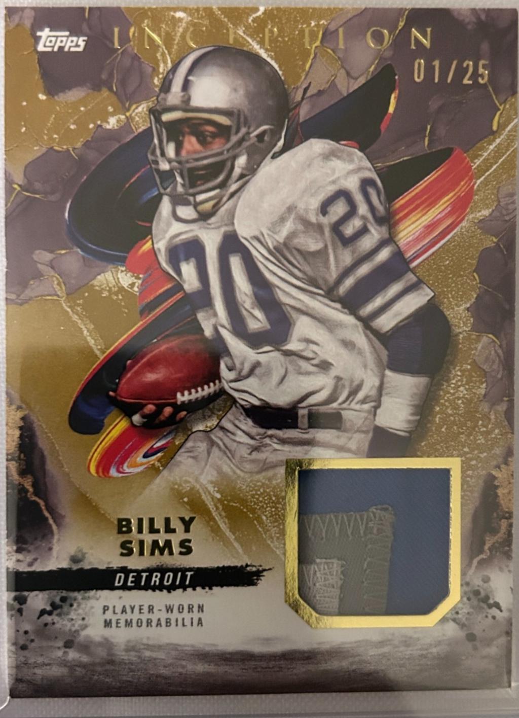 Billy Sims [Gold] #RC-BS