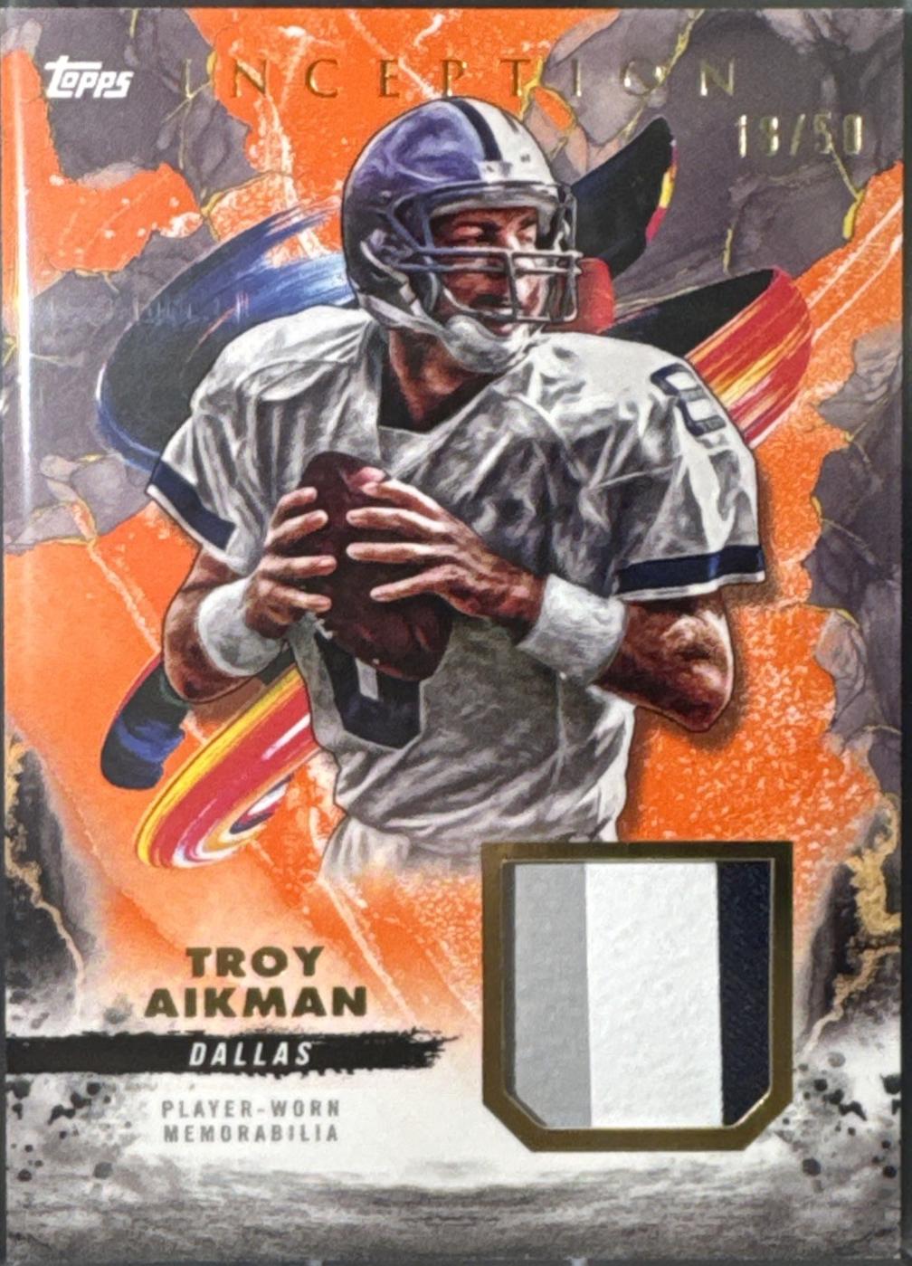 Troy Aikman [Orange] #RC-TA