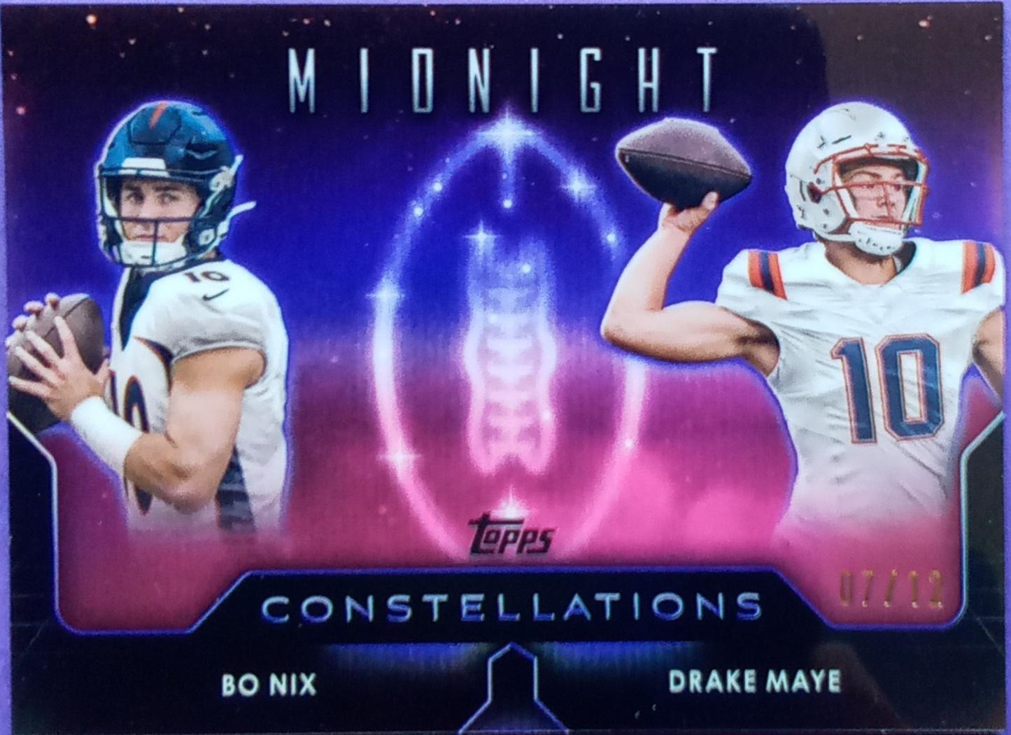 Drake Maye / Bo Nix [Midnight] #C-21