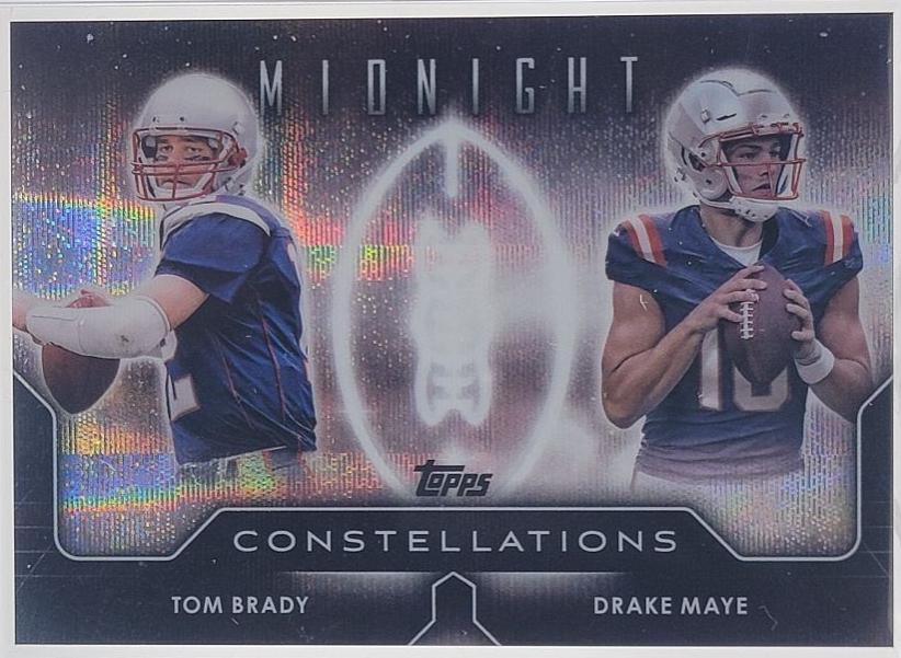 Drake Maye / Tom Brady [Moon Beam] #C-12