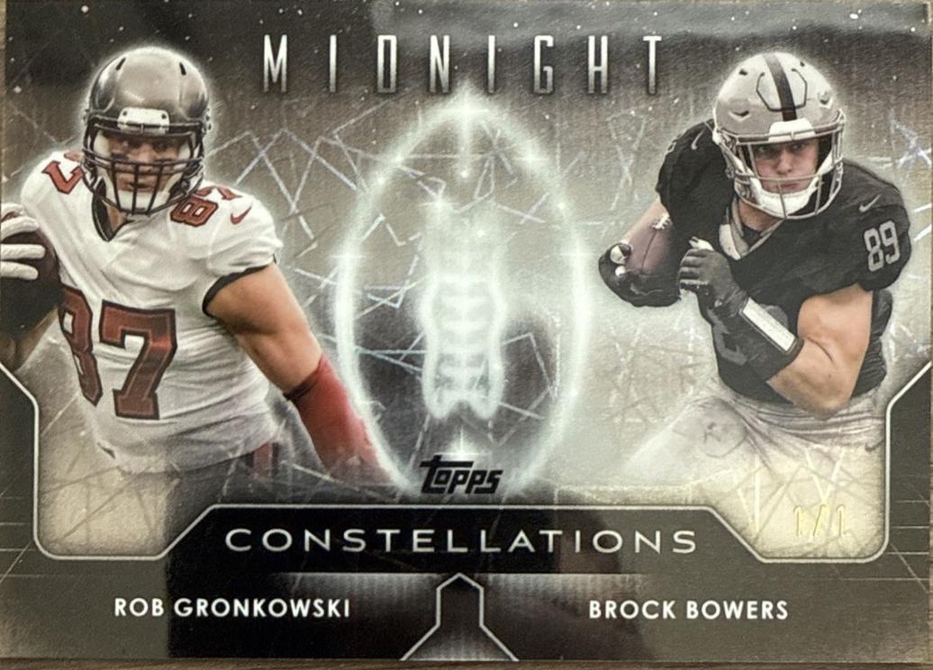 Rob Gronkowski / Brock Bowers [Black Light] #C-16