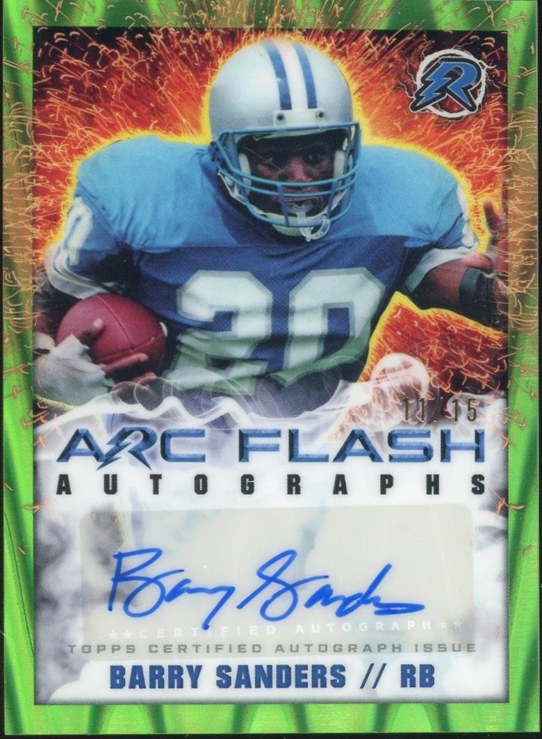 Barry Sanders [Lime Green Power Surge] #AFA-BSA
