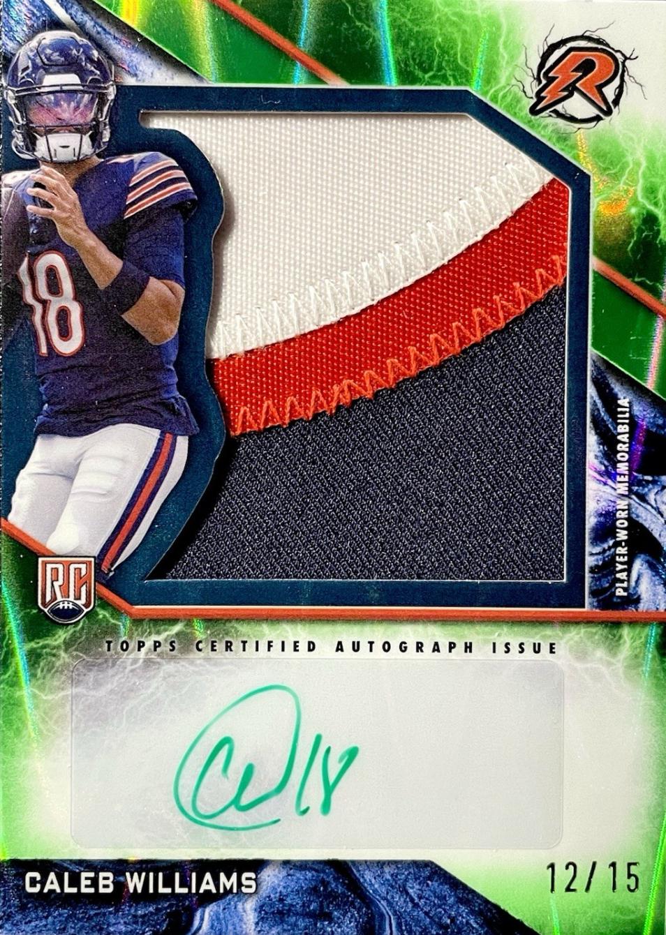 Caleb Williams [Lime Green Power Surge] #RPA-CW