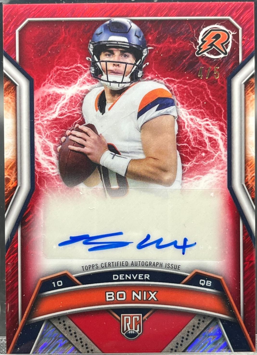 Bo Nix [Red Static] #RRS-BN